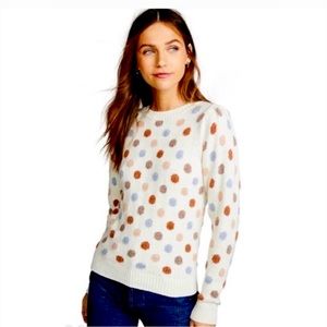 La Vie Rebecca Taylor puff sleeve cotton sweater!